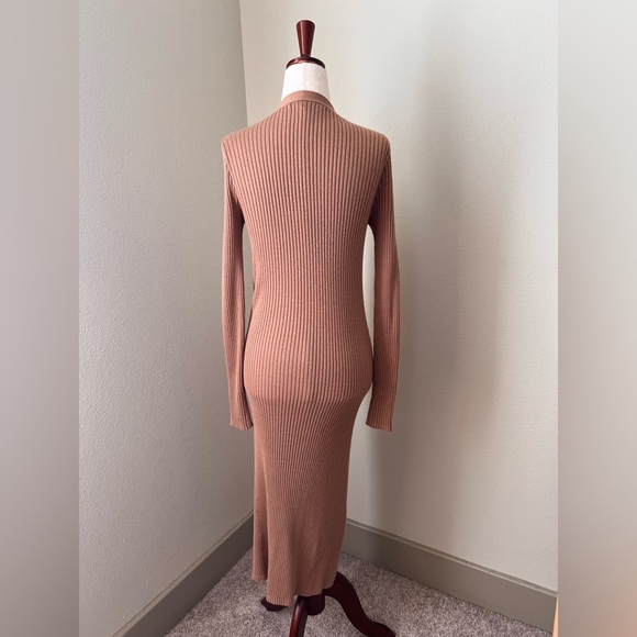 Forever 21 Camel Knit Longline Duster Cardigan - Small - Picture 3 of 4